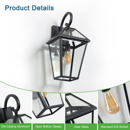 Modern Outdoor Waterproof Wall Lights Support Many Types Of Bulb-2 Packs Unavailable Platform- Temu