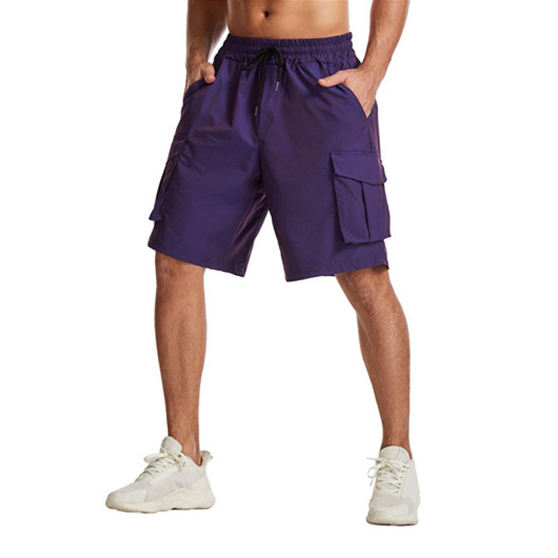 Fashion Work Clothes Fifth Pants Men's Unique Gradient