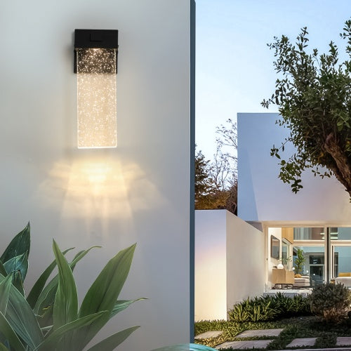 Outdoor Waterproof Transparent LED Crystal Wall Light Supports Many Types Of Bulb-2 Packs Unavailable Platforms- Temu