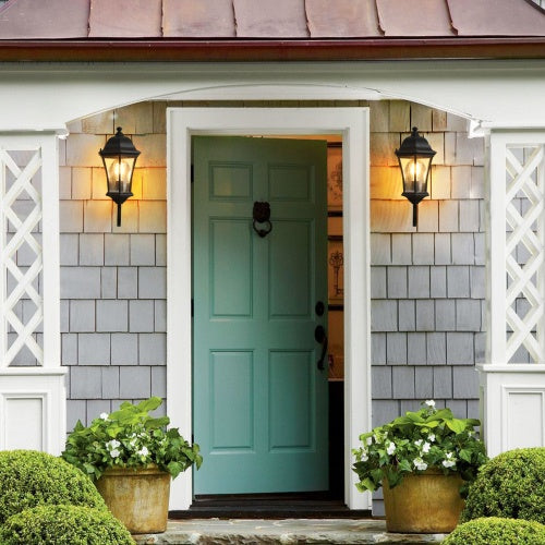 Outdoor Waterproof Glass Retro Wall Light Support Many Types Of Bulbs -2 Packs With Light Sensing Unavailable Platform- Temu
