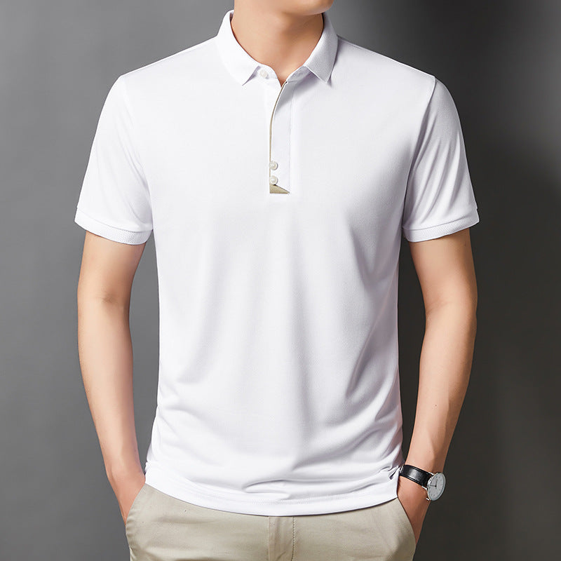 Men's Young And Middle-aged Business Casual Breathable Short Sleeve