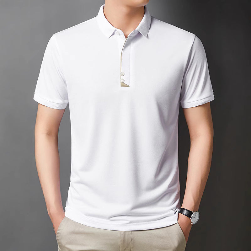 Men's Young And Middle-aged Business Casual Breathable Short Sleeve