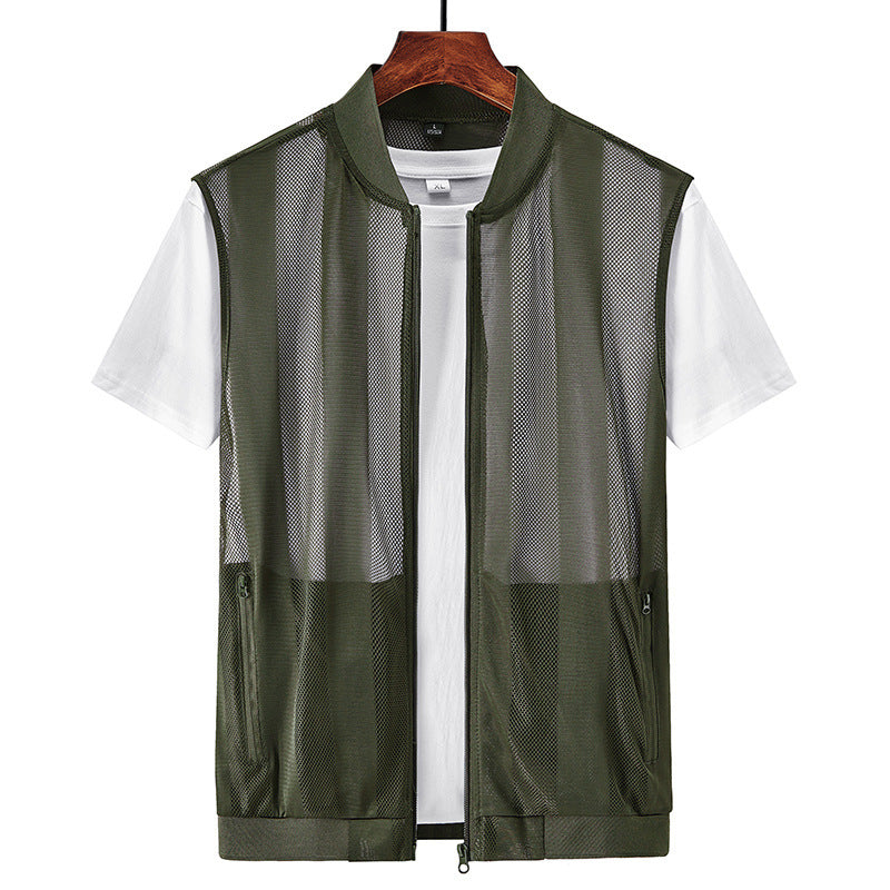 Men's Waistcoat Sleeveless Waistcoat Sports Thin Vest