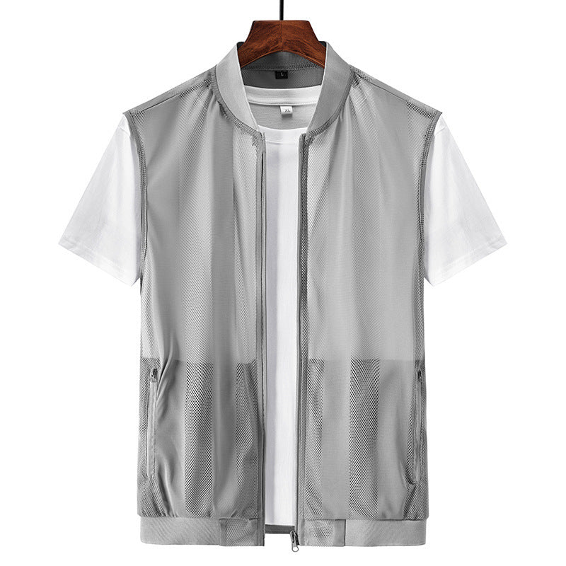 Men's Waistcoat Sleeveless Waistcoat Sports Thin Vest