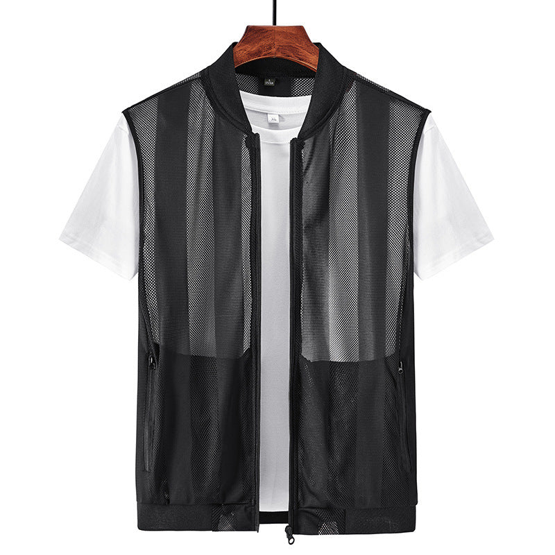 Men's Waistcoat Sleeveless Waistcoat Sports Thin Vest