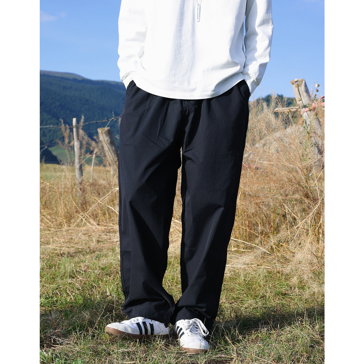 Loose Niche Drape All-match Work Trousers