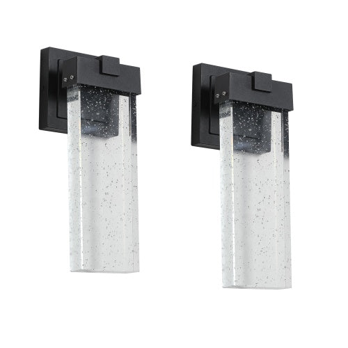 Outdoor Waterproof Transparent LED Crystal Wall Light Supports Many Types Of Bulb-2 Packs Unavailable Platforms- Temu
