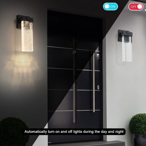 Outdoor Waterproof Transparent LED Crystal Wall Light Supports Many Types Of Bulb-2 Packs With Light Sensitivity Unavailable Platforms- Temu