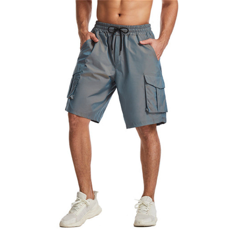 Fashion Work Clothes Fifth Pants Men's Unique Gradient