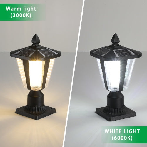 Solar Pillar Headlights With Dimmable LEDs - 2 Packs Unavailable Platforms- Temu