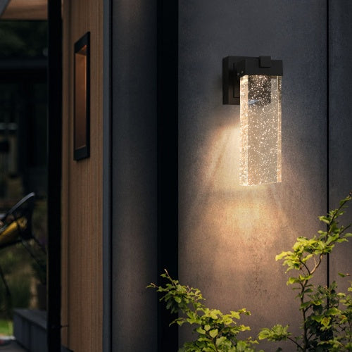 Outdoor Waterproof Transparent LED Crystal Wall Light Supports Many Types Of Bulb-2 Packs With Light Sensitivity Unavailable Platforms- Temu