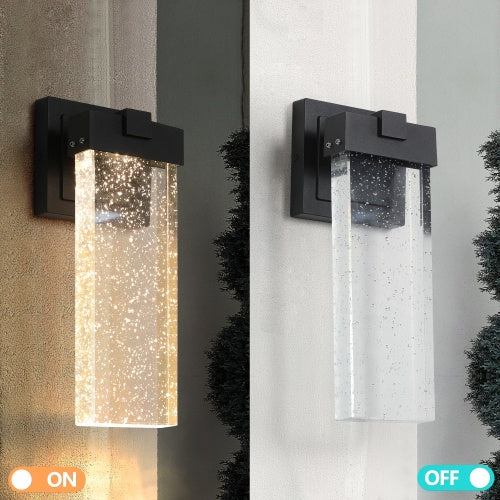 Outdoor Waterproof Transparent LED Crystal Wall Light Supports Many Types Of Bulb-2 Packs With Light Sensitivity Unavailable Platforms- Temu