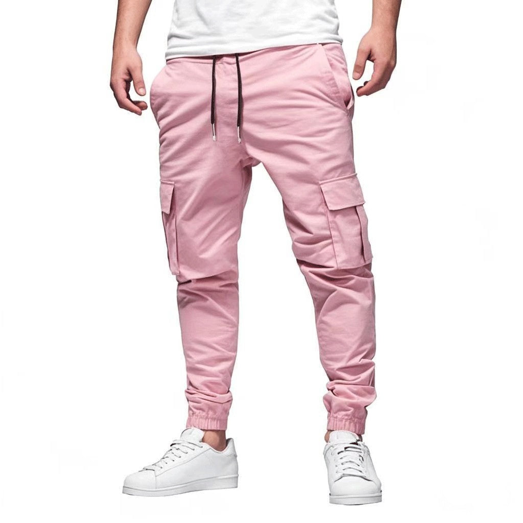 Men's Multi-pocket Drawstring Leisure Japanese Overalls
