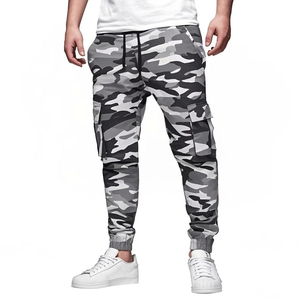 Men's Multi-pocket Drawstring Leisure Japanese Overalls