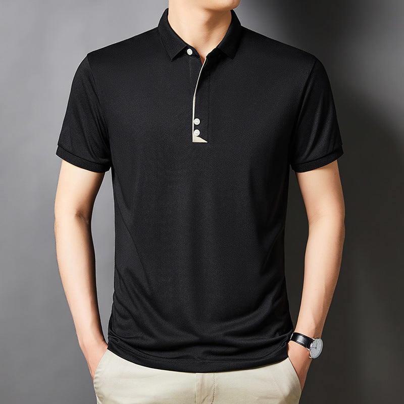 Men's Young And Middle-aged Business Casual Breathable Short Sleeve