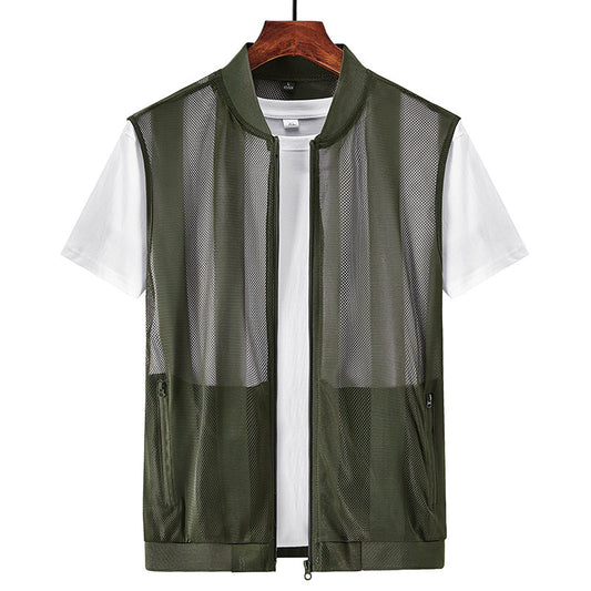 Men's Waistcoat Sleeveless Waistcoat Sports Thin Vest