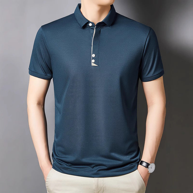 Men's Young And Middle-aged Business Casual Breathable Short Sleeve