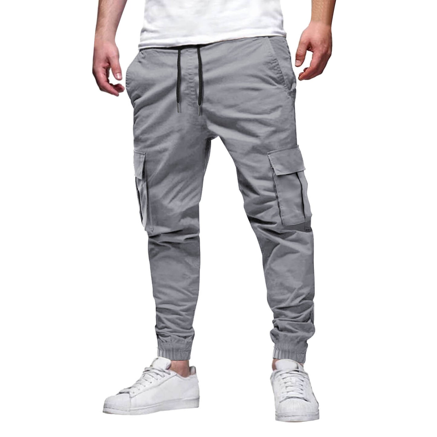 Men's Multi-pocket Drawstring Leisure Japanese Overalls